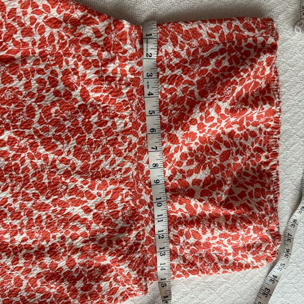 J. Crew Strapless Dress in Orange and White - 100% Cotton - NWT - Picture 7 of 16